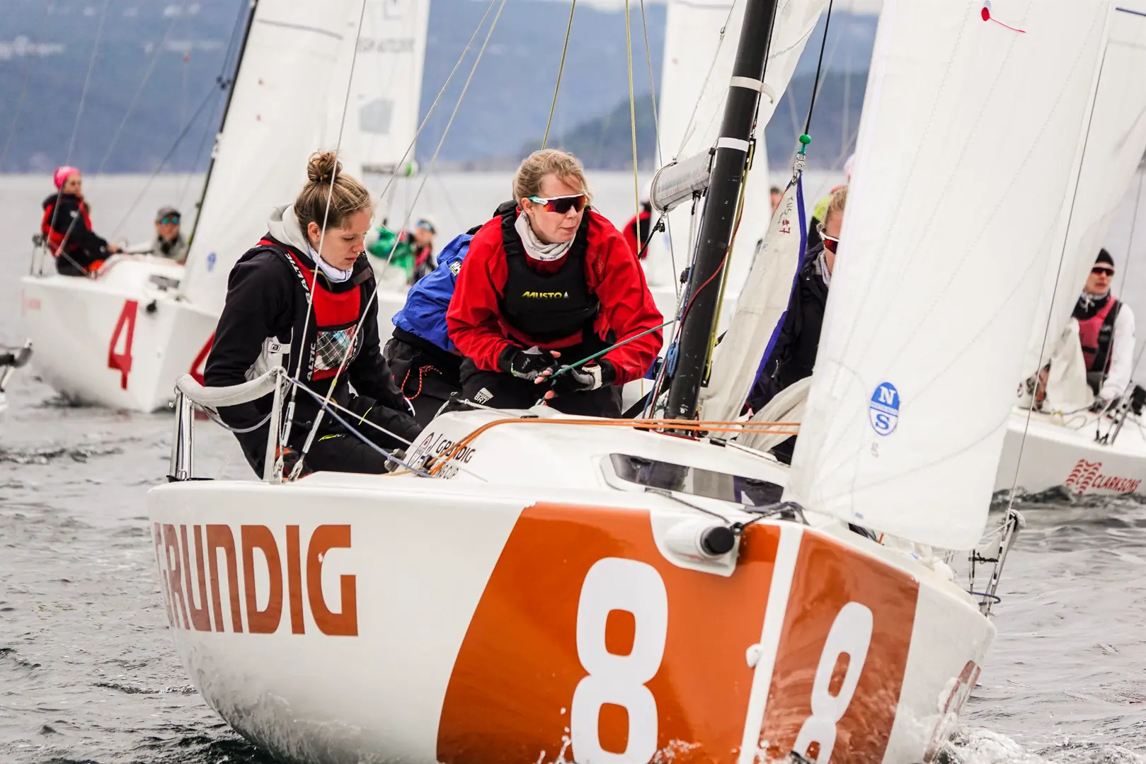 Fra dame-NM i J/70 i fjor. (Foto: Christian Ruscetta)