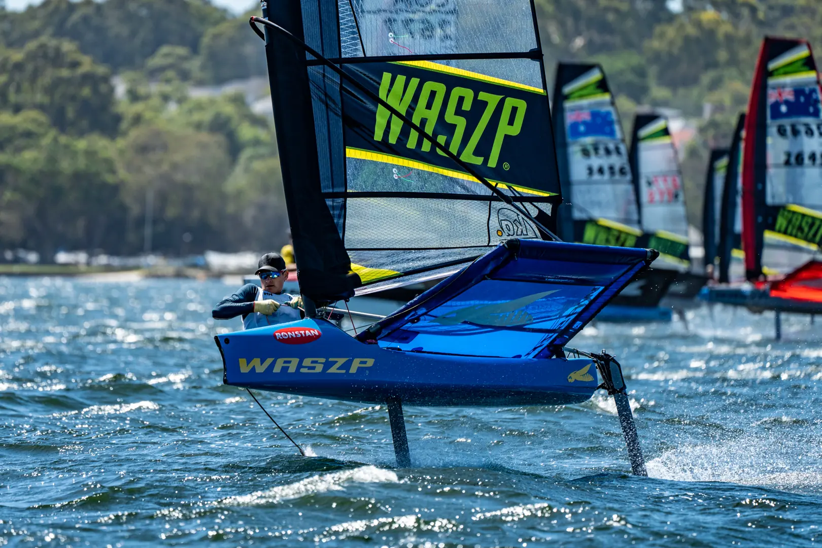 Markus i aksjon i det australske mesterskapet i Waszp i Perth.