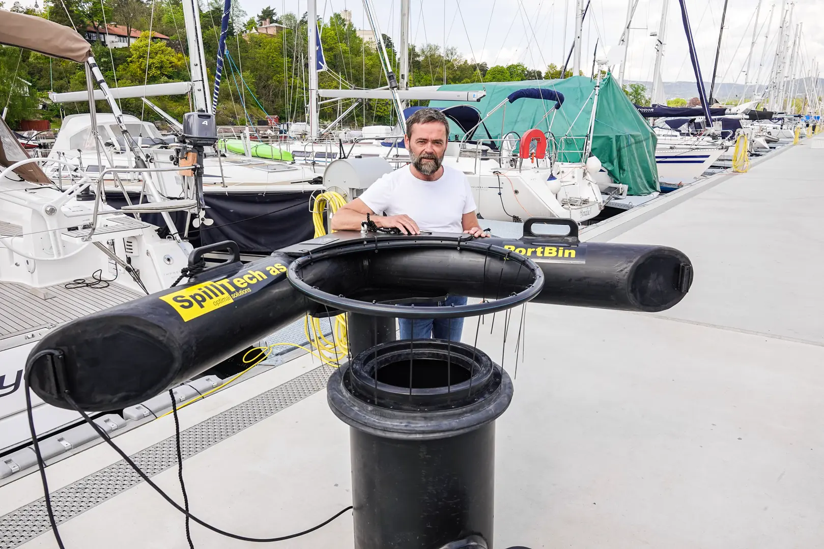 Lars Dysterud Hansen med PortBin. (Foto: Christian Ruscetta)