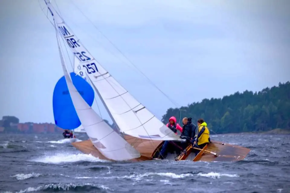 NOR 257 «Dragon Dream» fra 1962, tatt under Sooningen august 2024. (Foto: Kjetil Haugland)